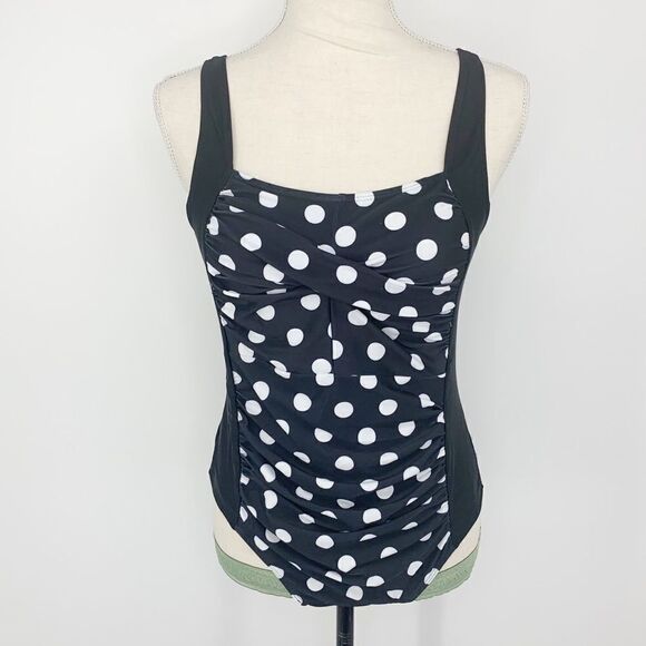 Wavely polka-dot swimsuit  - Picture 1 of 4
